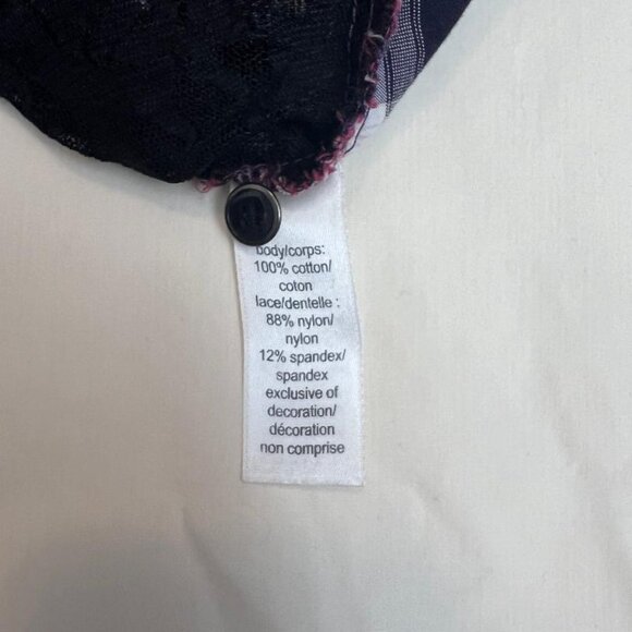 Maurices Premium Purple Plaid Shirt  with Fleur De Lis Embellishments - Picture 11 of 12